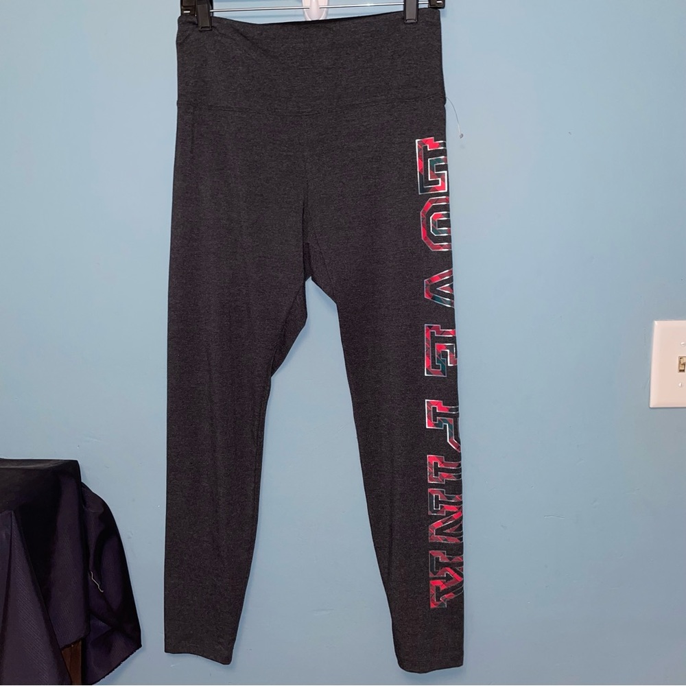 Pink Victoria’s Secret Cotton Foldover Legging In Full Length Size Large
